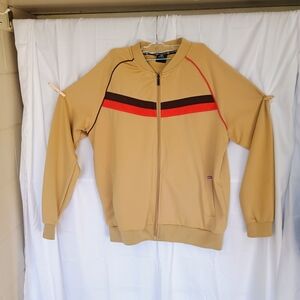 Tan and Red Men's Lightweight Jacket